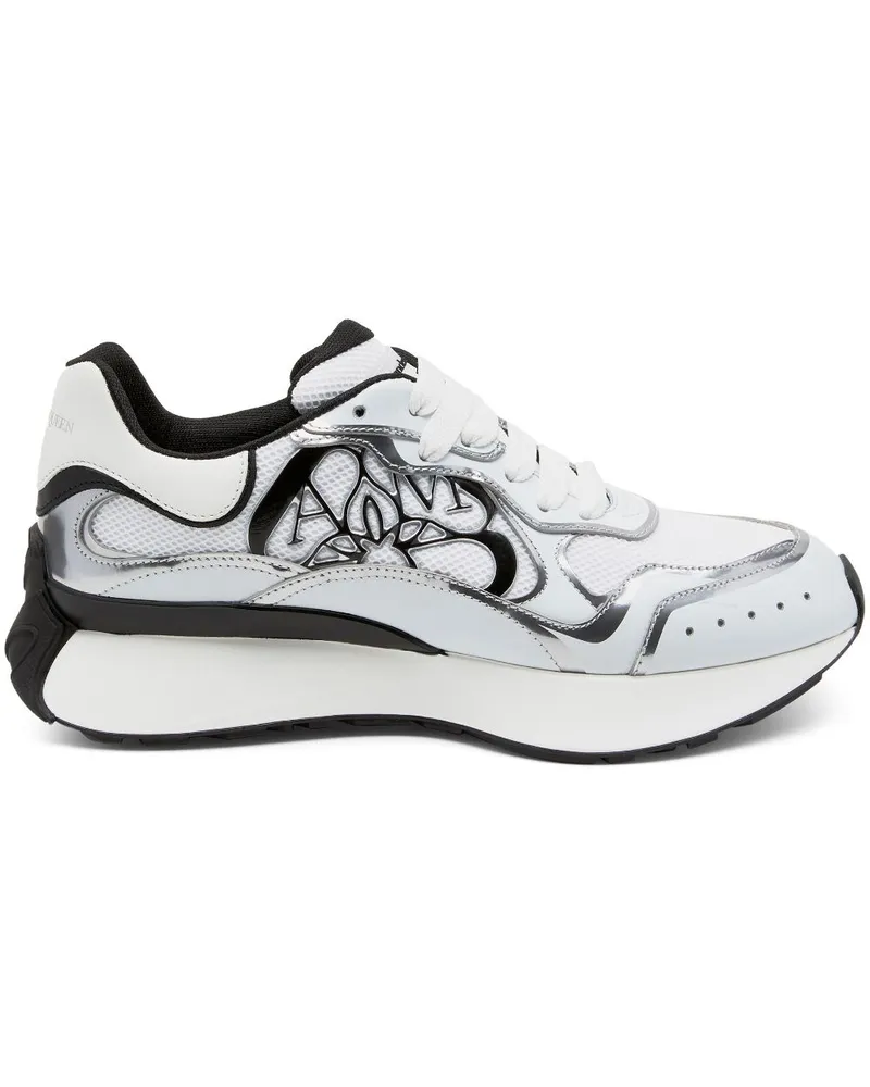 Alexander McQueen Sprint Runner Sneakers - Weiß Weiß