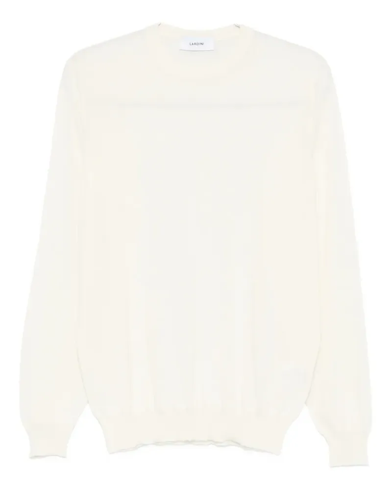 LARDINI Pullover mit rundem Ausschnitt - Weiß Weiß
