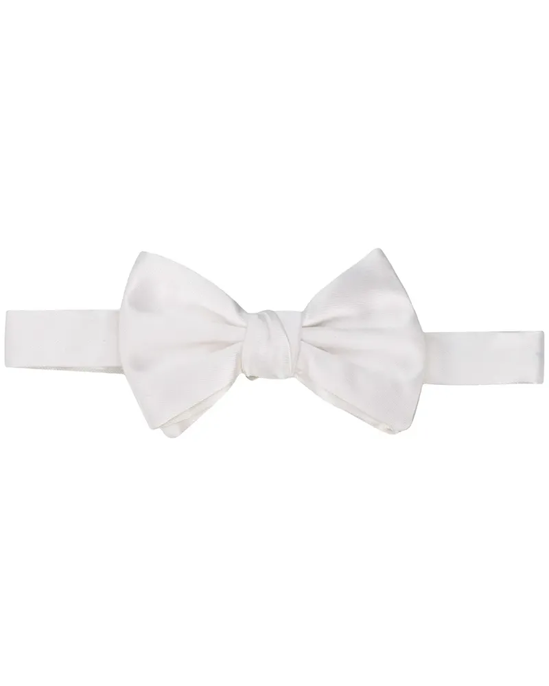 Giorgio Armani Fliege aus Seide - Weiß Weiß