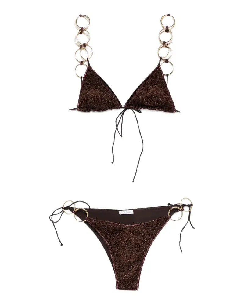 Oséree Verzierter Lumiere Bikini - Braun Braun