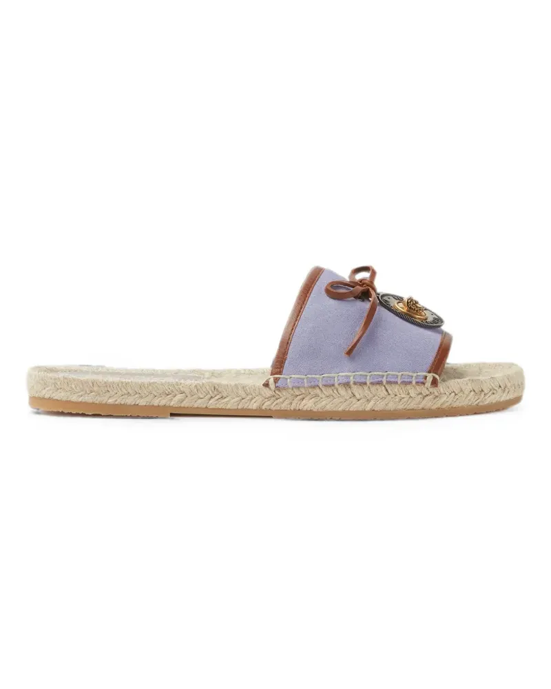 Versace Lola Medusa-charm bow-detail espadrilles - Violett Violett