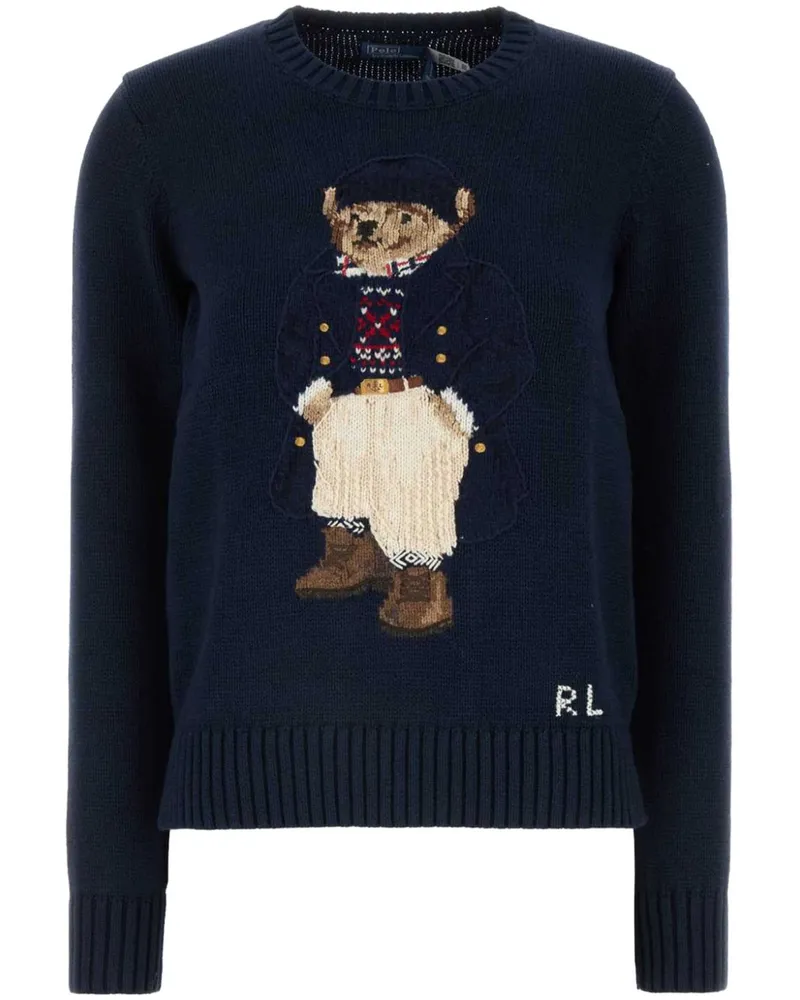 Ralph Lauren Pullover mit Polo Bear-Motiv - Blau Blau