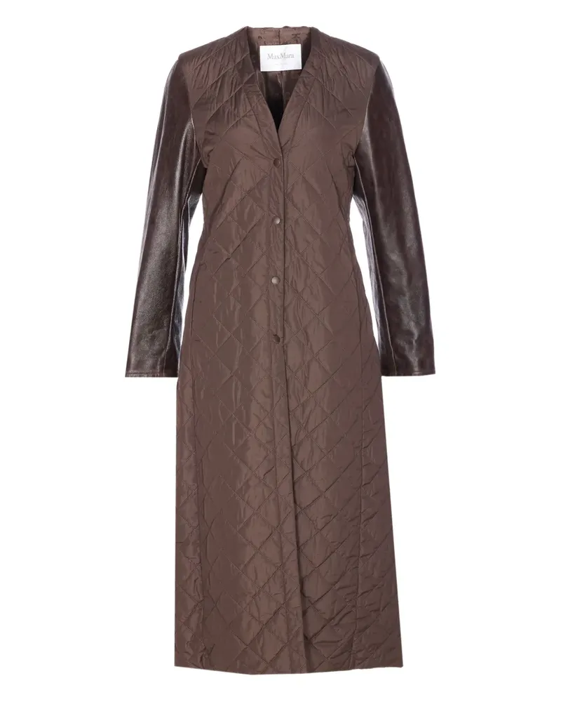 Max Mara Gesteppter Berta-Mantel - Braun Braun