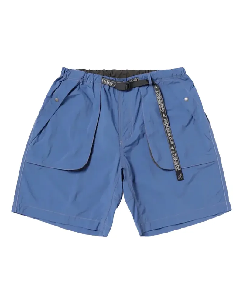 GRAMICCI x And Wander Shorts aus gebürstetem Nylon - Blau Blau