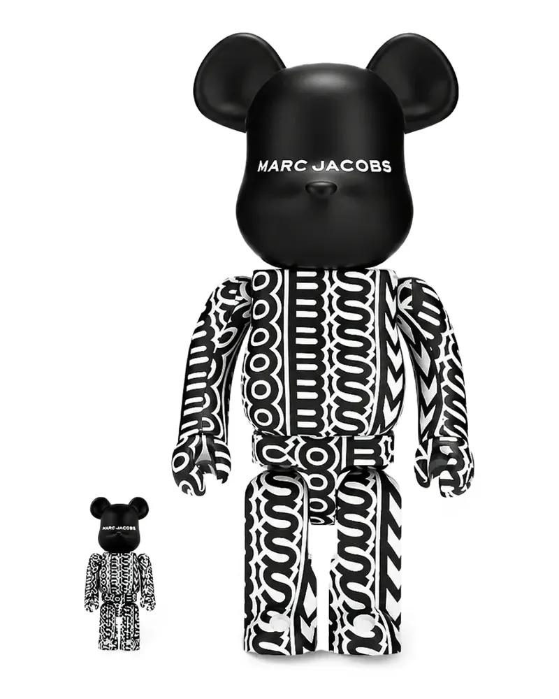 Medicom Toy x Marc Jacobs Bearbrick 100% 400% Figuren-Set - Schwarz Schwarz