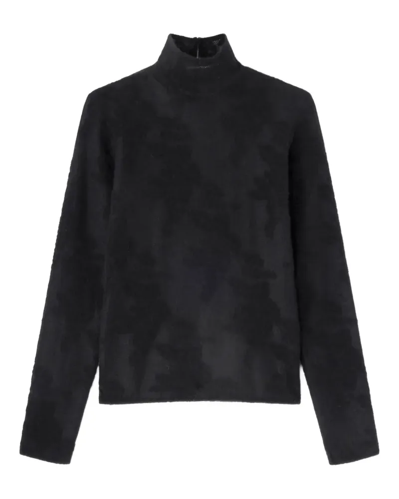 Ganni Pullover mit Stehkragen - Schwarz Schwarz