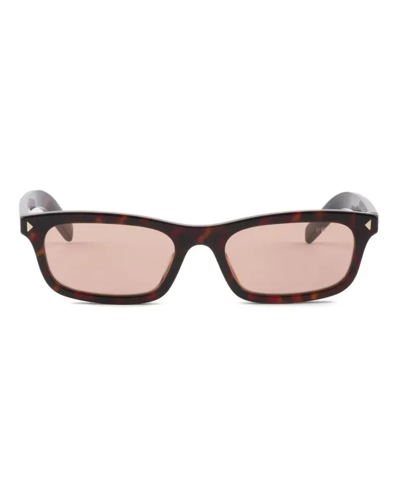 Prada sunglasses with the iconic metal plaque - Braun Braun