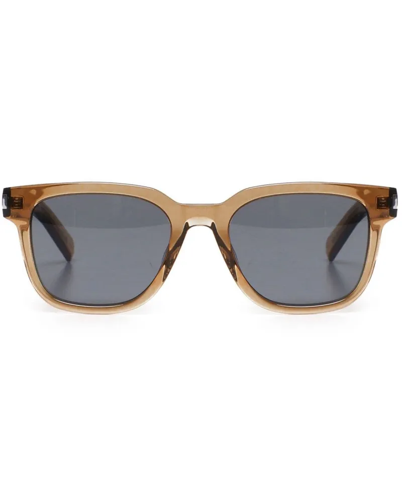 Saint Laurent Sonnenbrille mit eckigem Gestell - Braun Braun