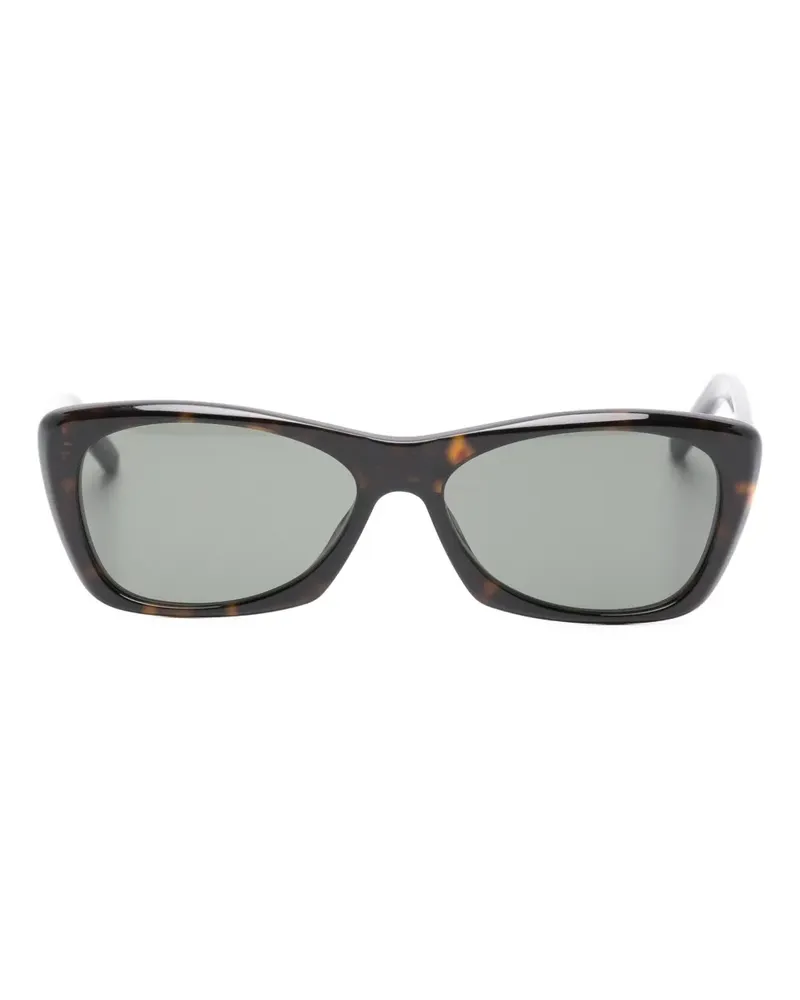 Saint Laurent Sonnenbrille mit eckigem Gestell - Braun Braun