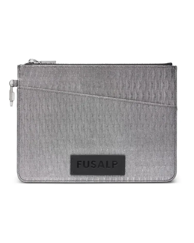 FUSALP Große Pouch Clutch - Silber Silber
