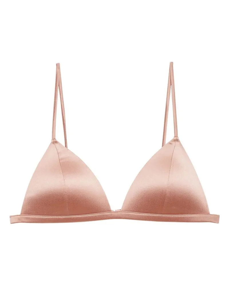 Fleur Du Mal Molded Luxe Triangel-BH - Rosa Rosa