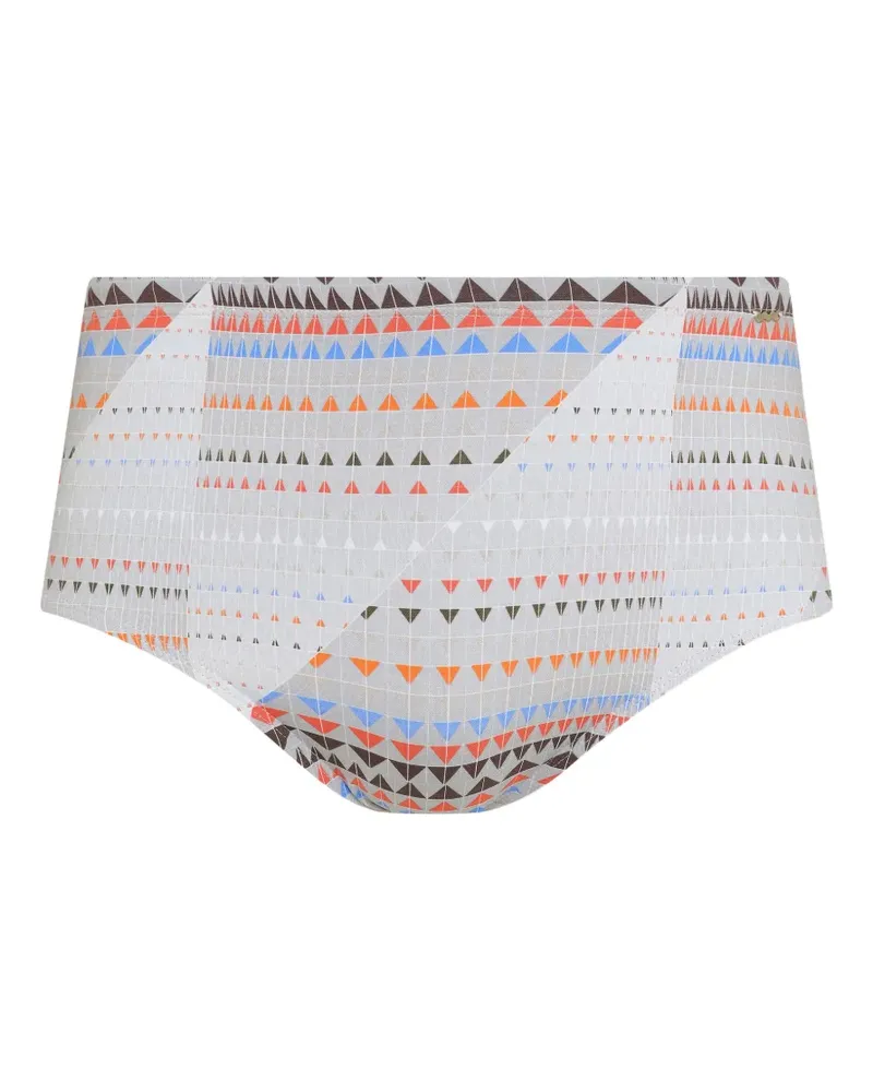 Amir Slama geometric-print swimming trunks - Grau Grau