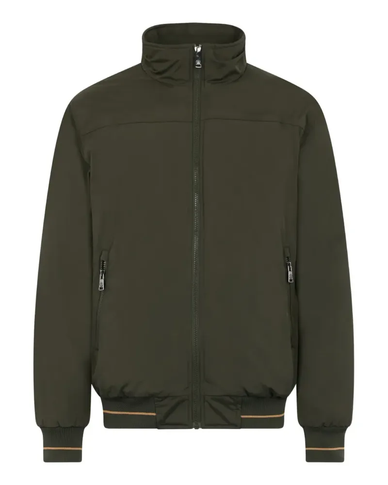 Roberto Cavalli high-neck zip-up jacket - Grün Grün