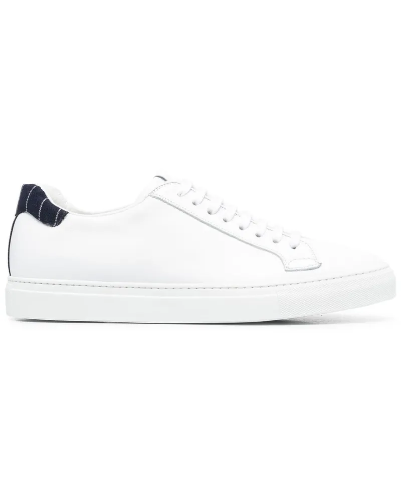Scarosso Sneakers mit Nadelstreifen-Ferse - Weiß Weiß