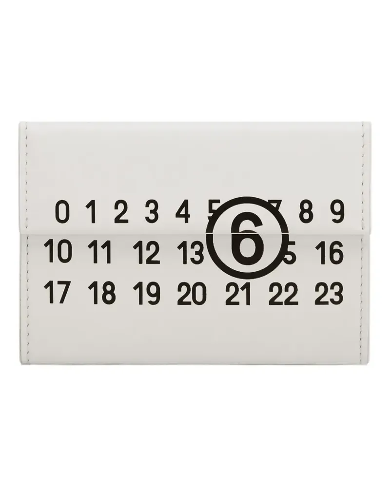Maison Margiela Numbers Portemonnaie - Weiß Weiß