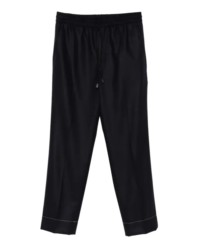 Brioni Bundfaltenhose mit Kordelzug - Schwarz Schwarz