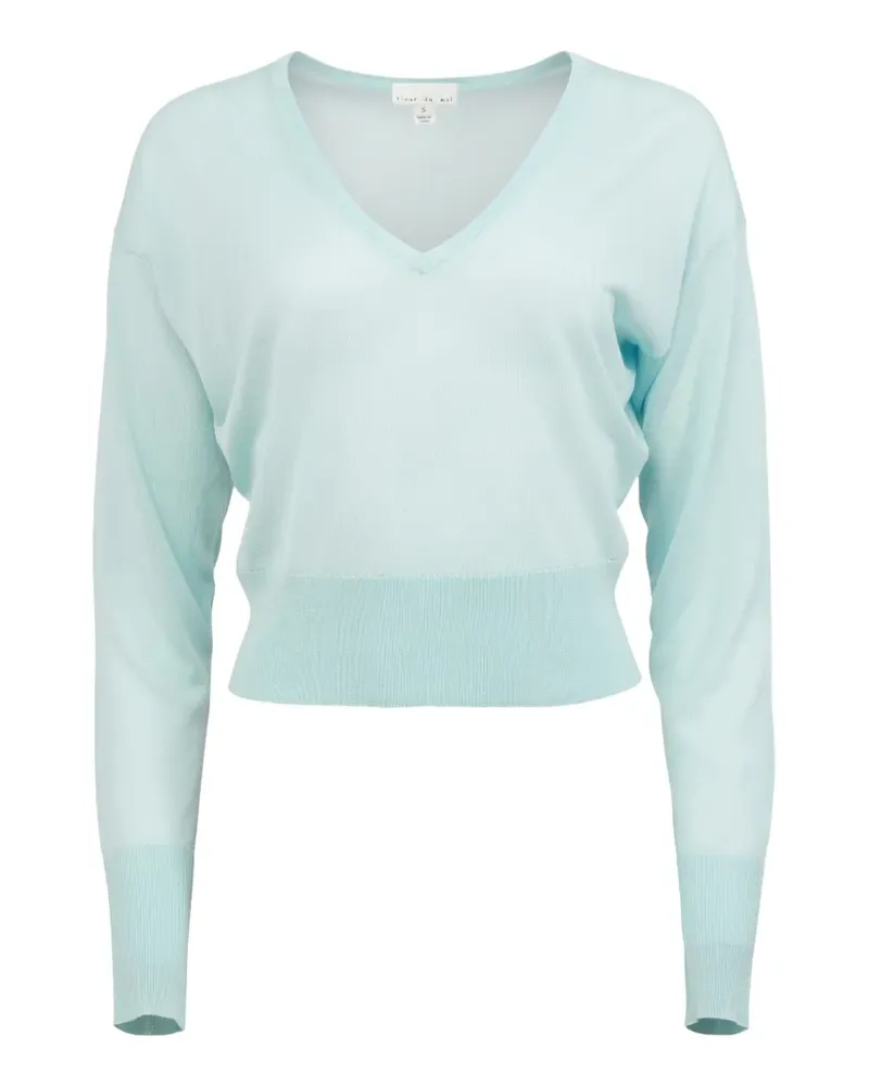 Fleur Du Mal Oberteil mit V-Ausschnitt - Grün Grün