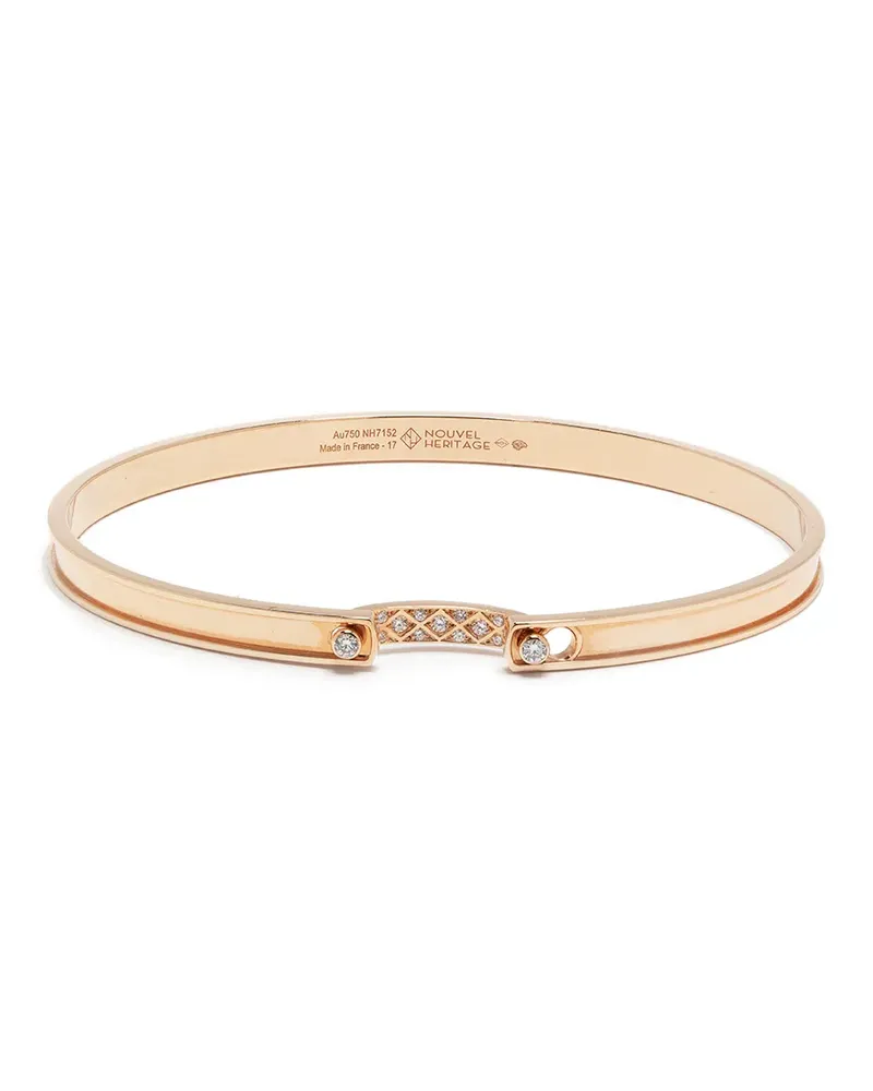 Nouvel Heritage 18kt Rotgoldarmband mit Diamanten Gold