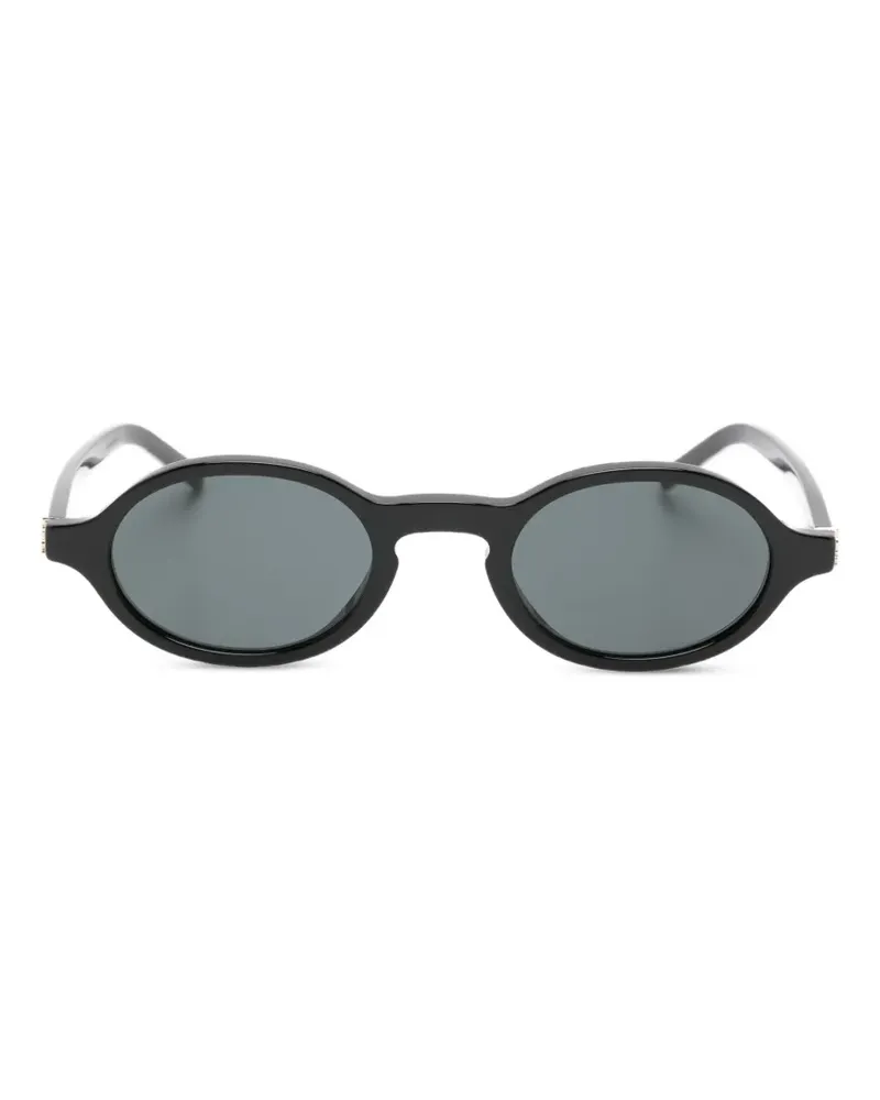 Saint Laurent oval-frame sunglasses - Schwarz Schwarz