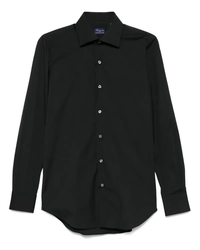Finamore 1925 Milano Hemd - Schwarz Schwarz