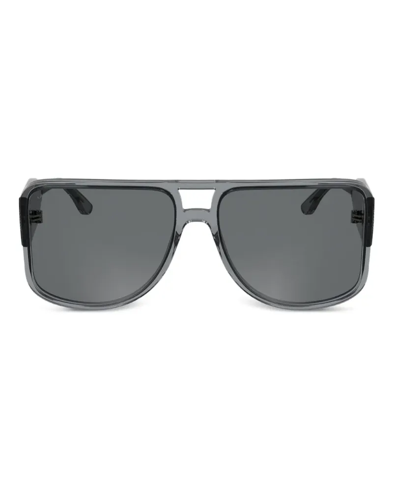 Lacoste Sonnenbrille mit eckigem Gestell - Grau Grau