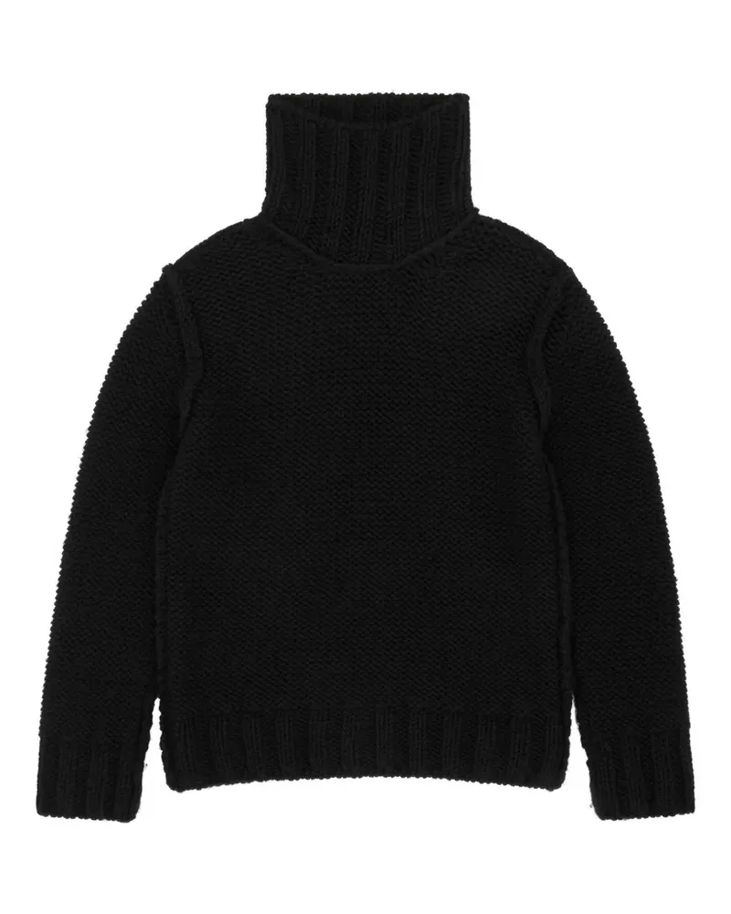 Maison Margiela Klassischer Rollkragenpullover - Schwarz Schwarz