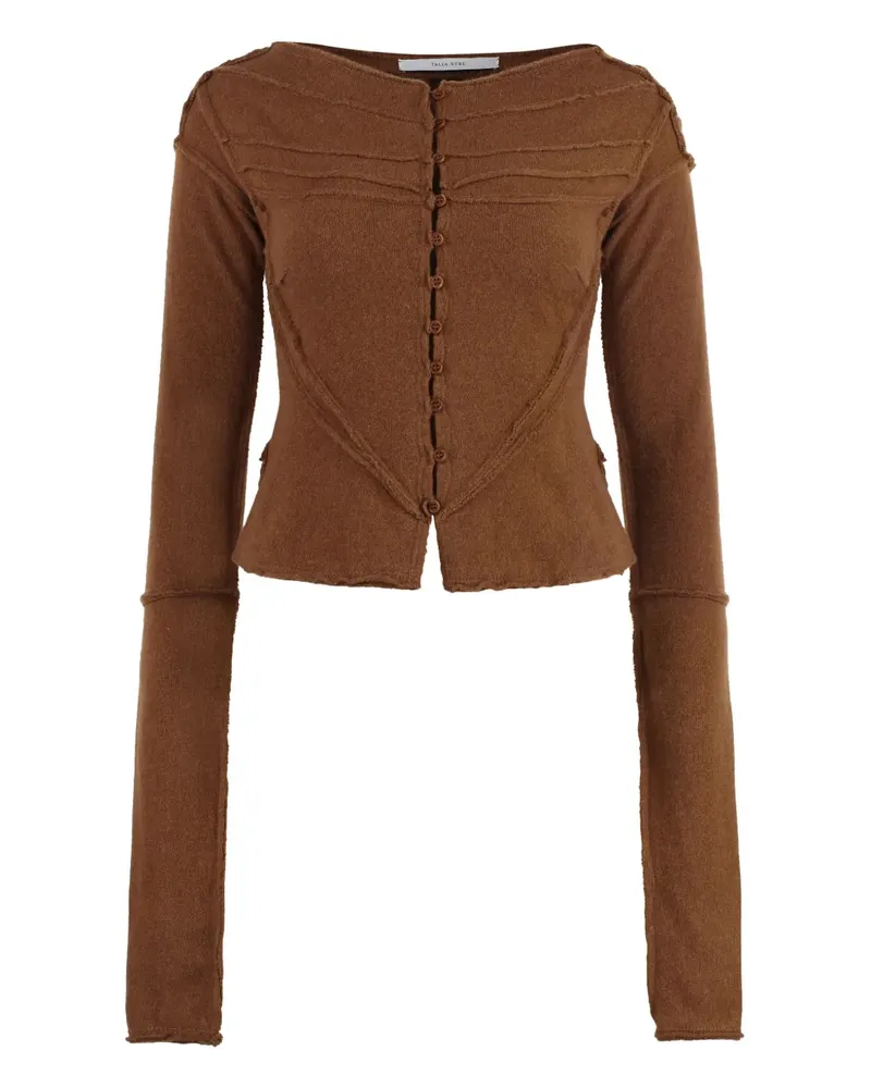 Talia Byre Gestrickter Cardigan - Braun Braun