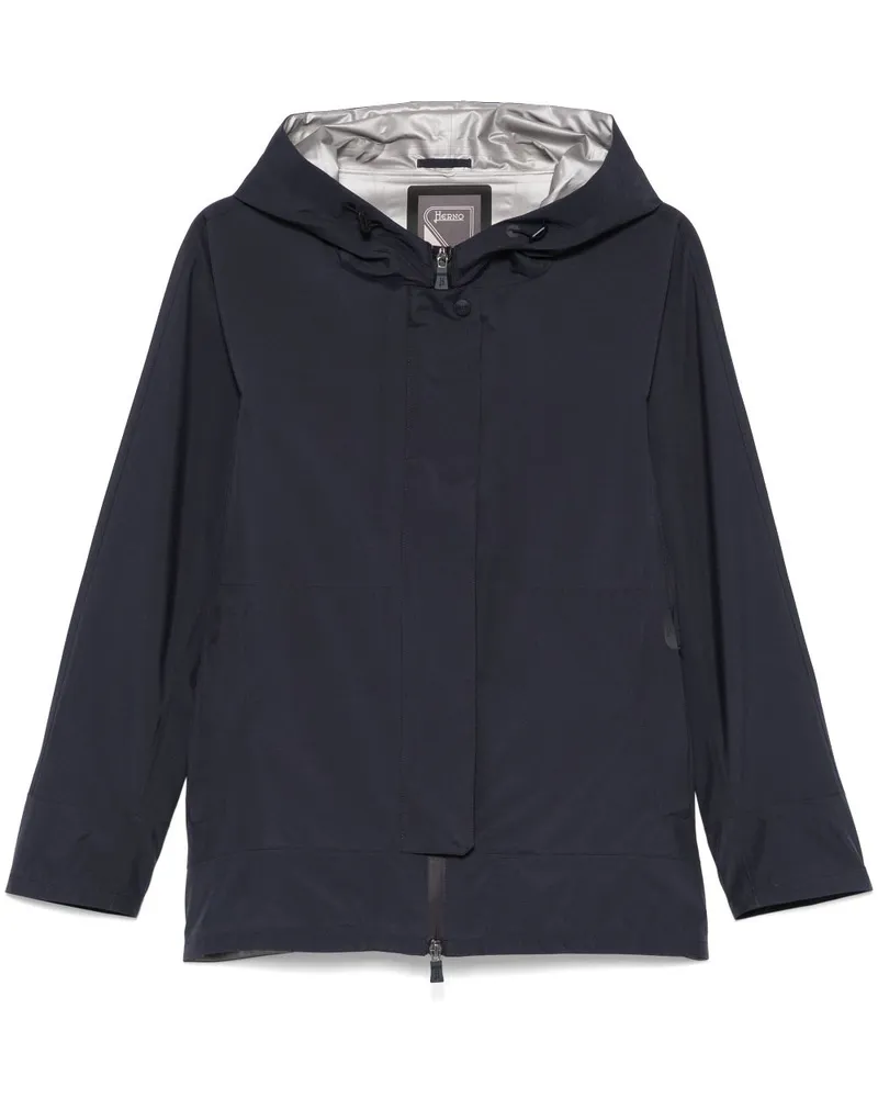 Herno Klassische Kapuzenjacke - Blau Blau