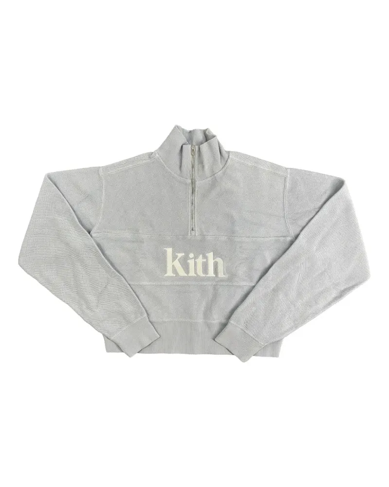 KITH Hunter II Serif Pullover mit kurzem Reißverschluss - Blau Blau