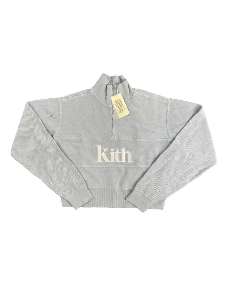 KITH Hunter II Serif Pullover mit kurzem Reißverschluss - Blau Blau