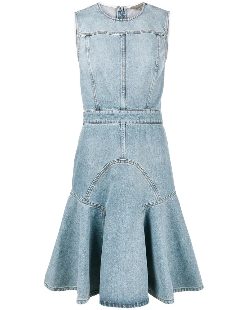 Alexander McQueen Jeanskleid ohne Ärmel - Blau Blau