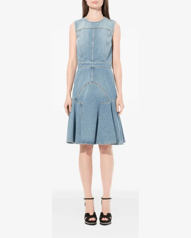 Alexander McQueen Jeanskleid ohne Ärmel - Blau Blau