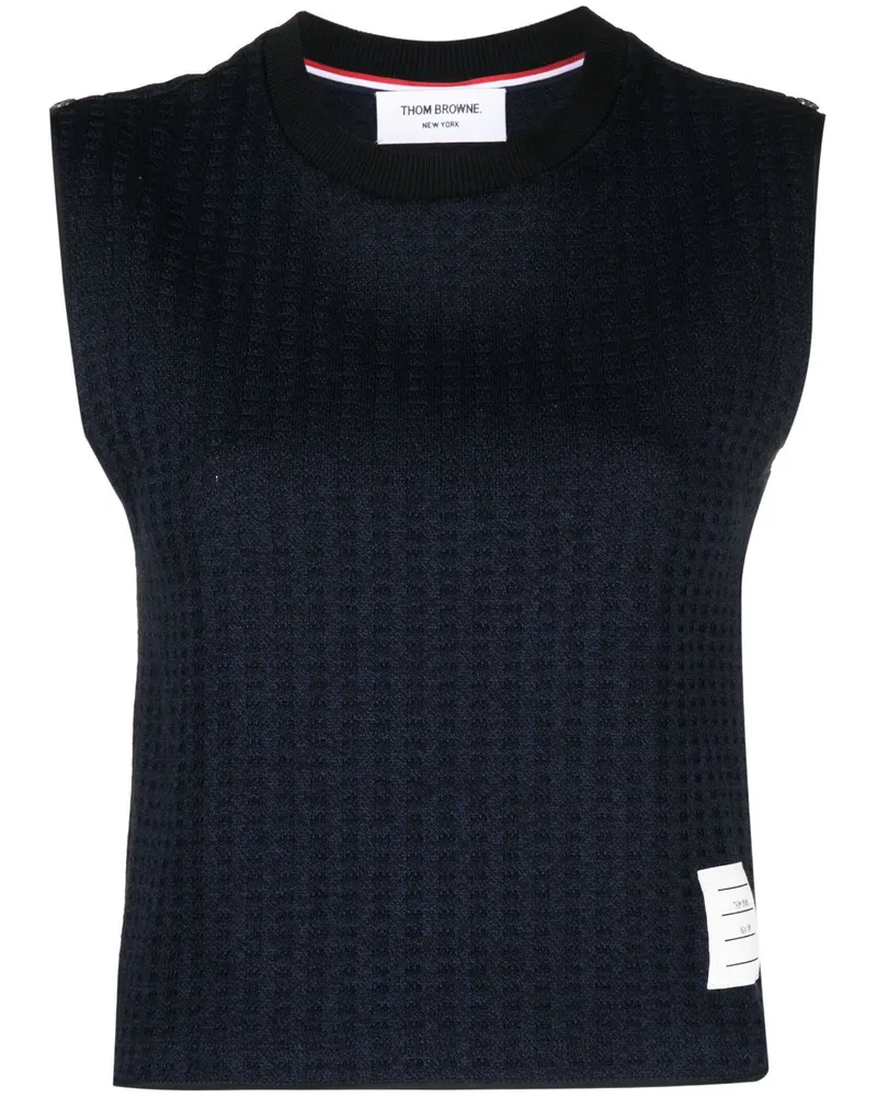 Thom Browne Shopper aus Logo-Jacquard - Blau Blau
