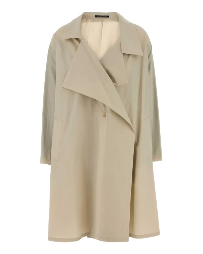 Yohji Yamamoto cotton trench coat - Nude Nude