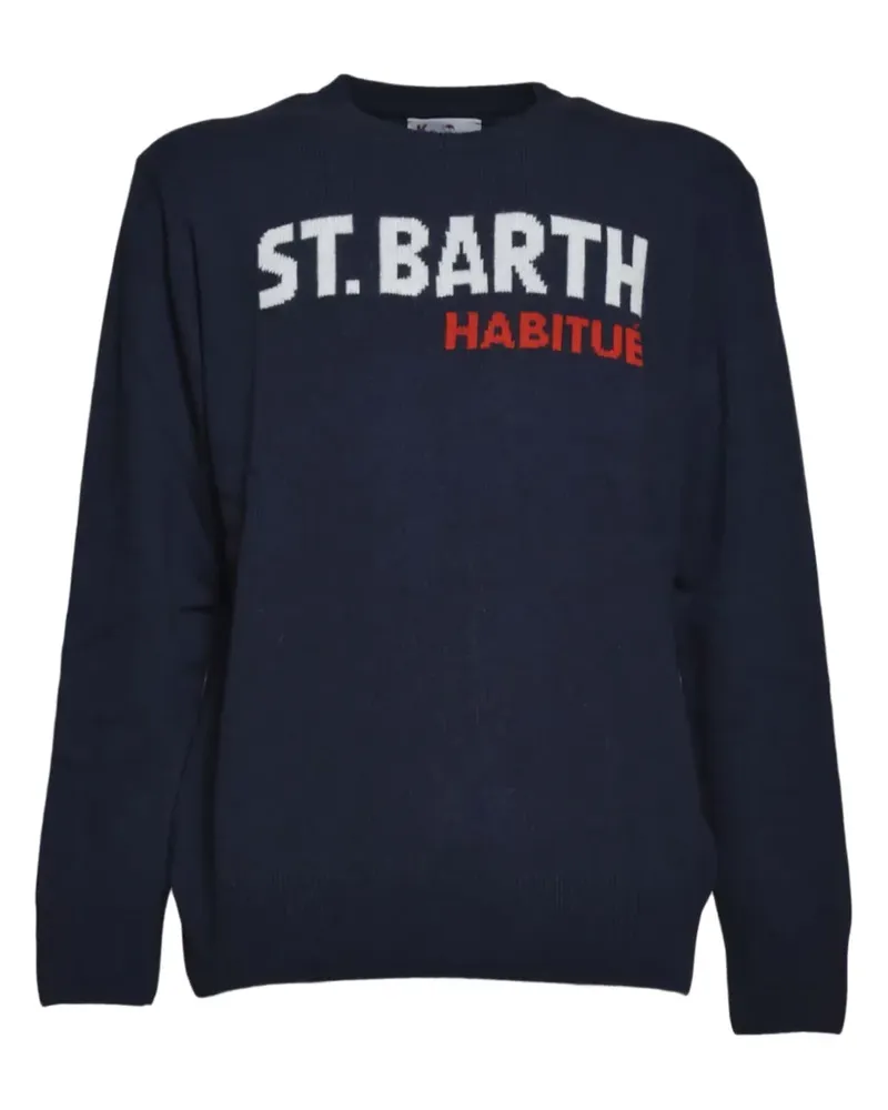 MC2 Saint Barth Pullover mit rundem Ausschnitt - Blau Blau