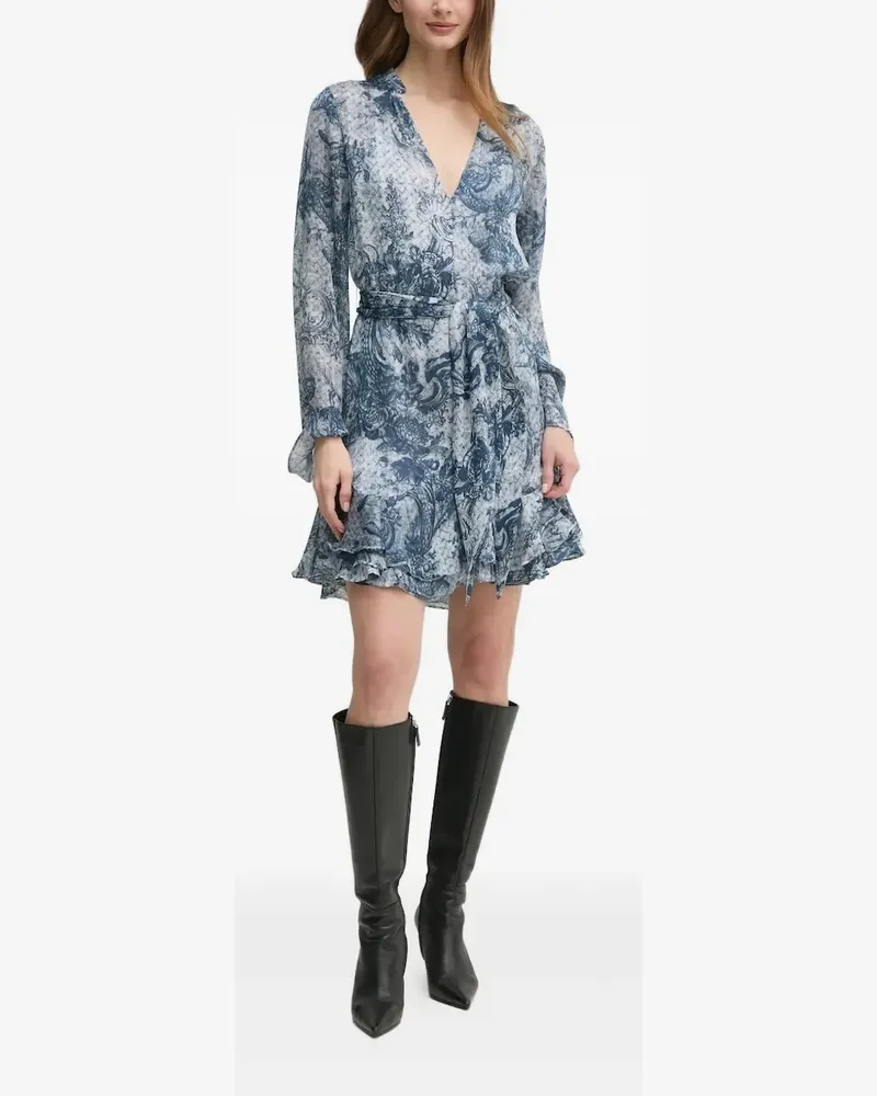 Guess Kleid mit grafischem Print - Blau Blau
