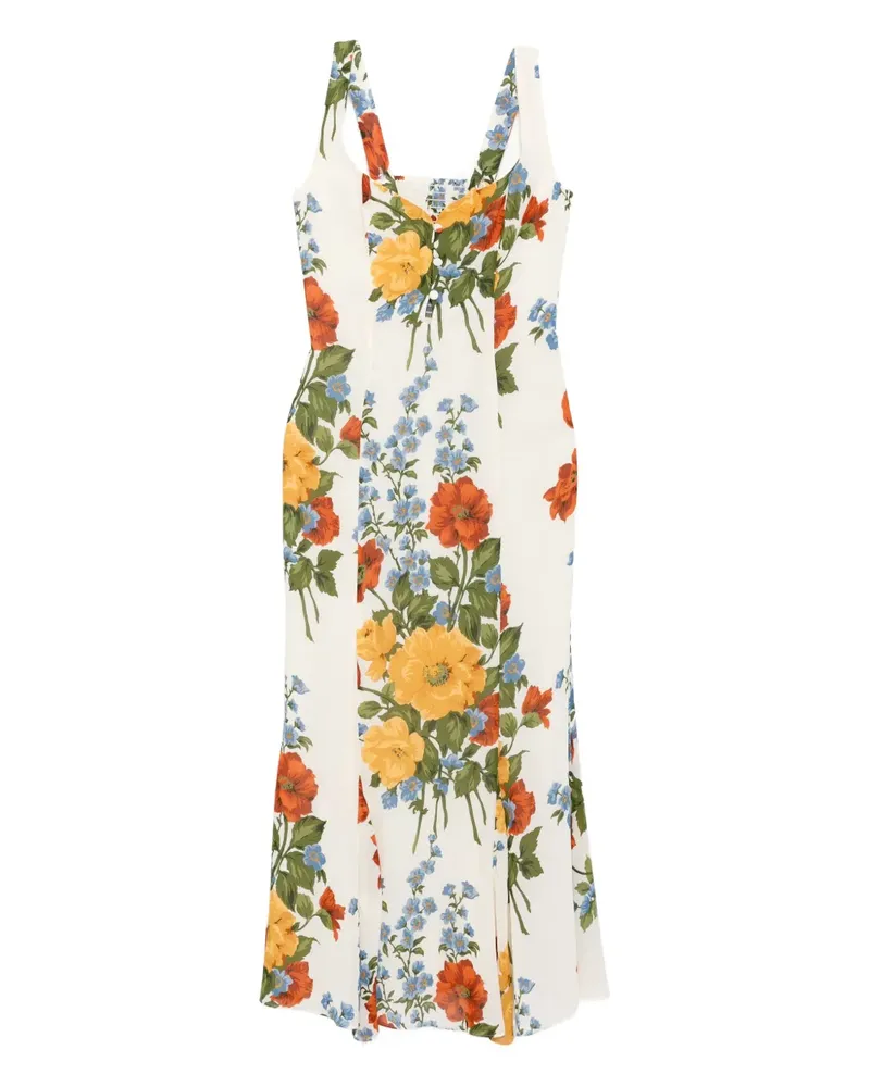 Reformation Laine Kleid - Weiß Weiß