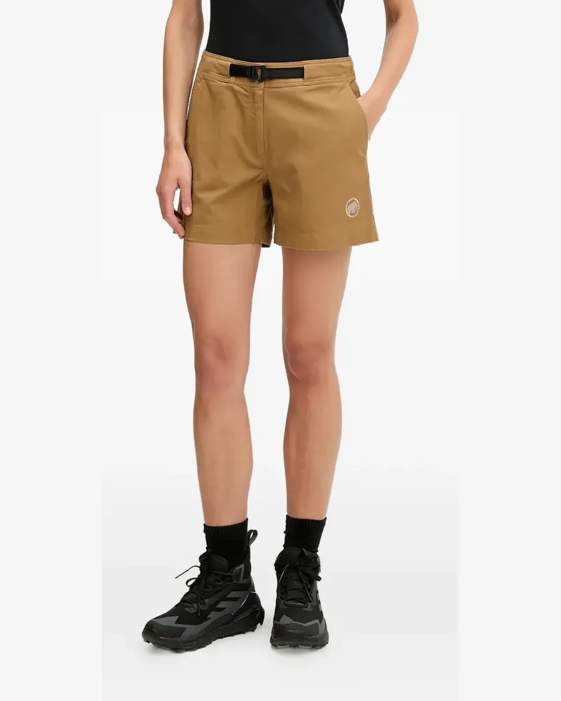 Mammut Kurze Shorts mit Logo-Stickerei - Braun Braun