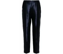 Satinhose mit Nahtdetail - Blau