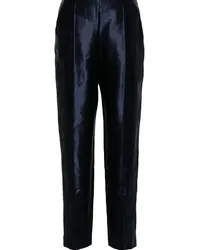 Giorgio Armani Satinhose mit Nahtdetail Blau