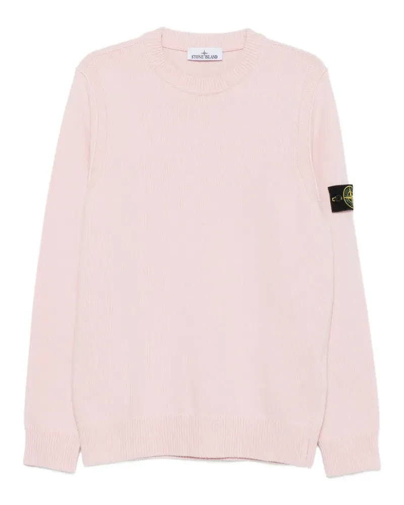 Stone Island Pullover mit Logo-Patch - Rosa Rosa
