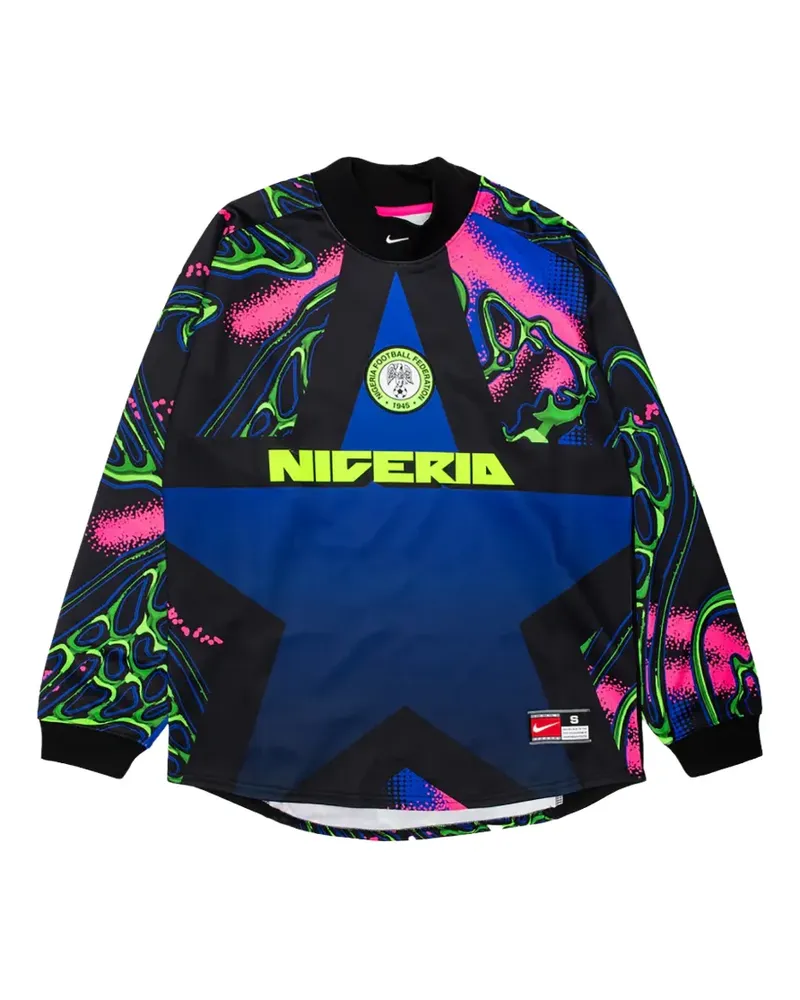 Nike Nigeria Authentic Goalkeeper T-Shirt - Schwarz Schwarz