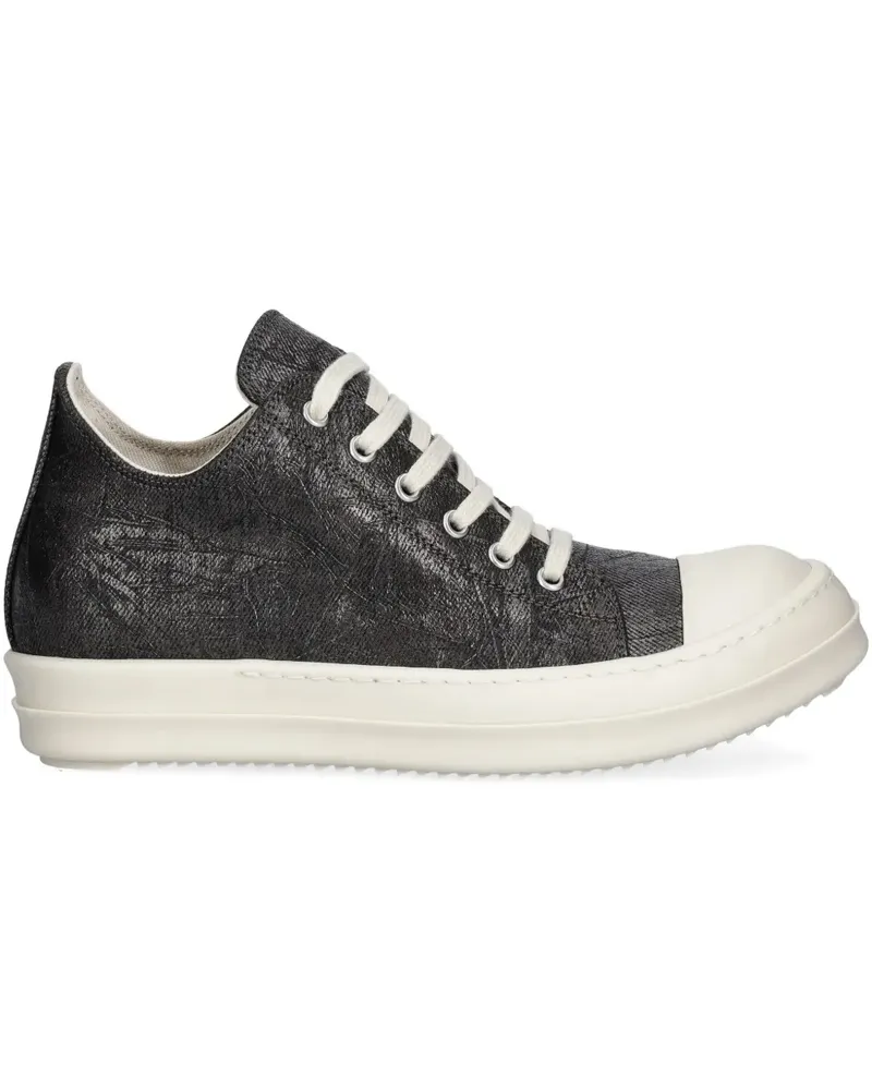 DRKSHDW by Rick Owens Low Sneaks metallic-effect sneakers - Schwarz Schwarz
