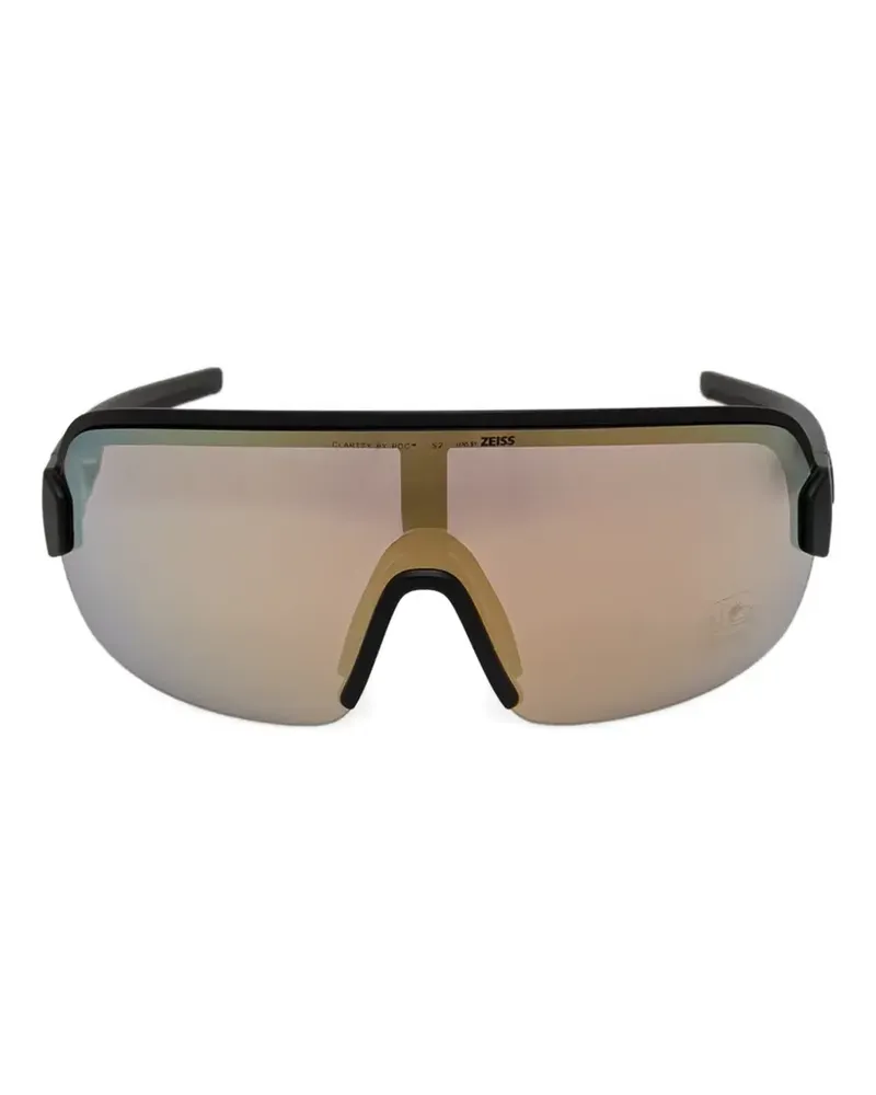 POC Aim Sonnenbrille mit Shield-Gestell - Schwarz Schwarz