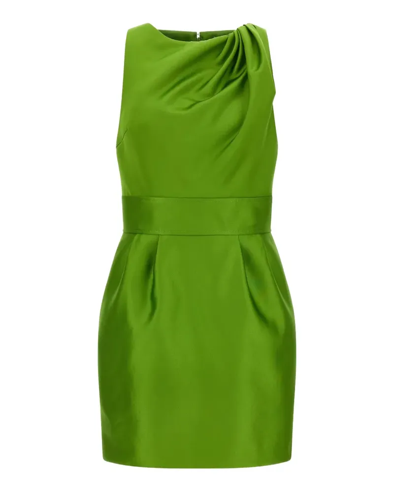Elisabetta Franchi Duchesse draped mini dress - Grün Grün