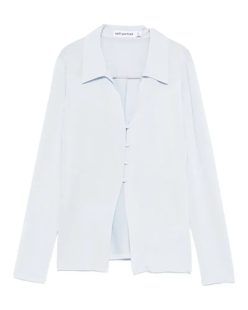Self-Portrait long-sleeve shirt - Blau Blau
