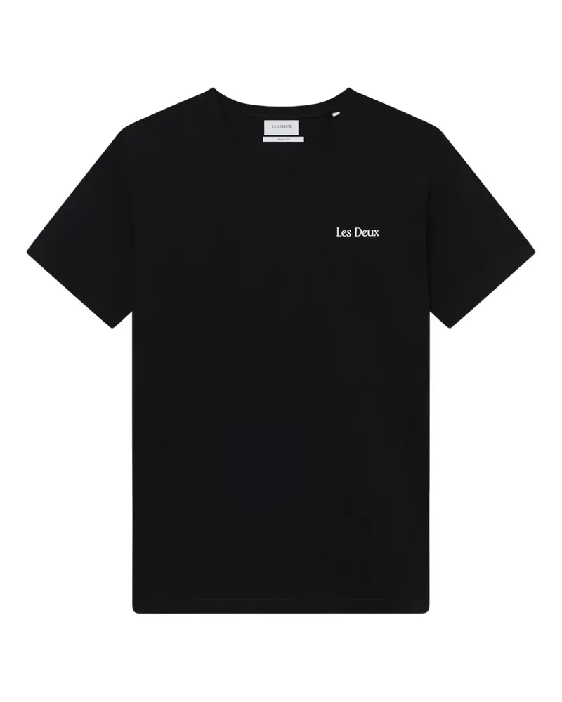 LES DEUX Brady Flowermarket T-Shirt - Schwarz Schwarz