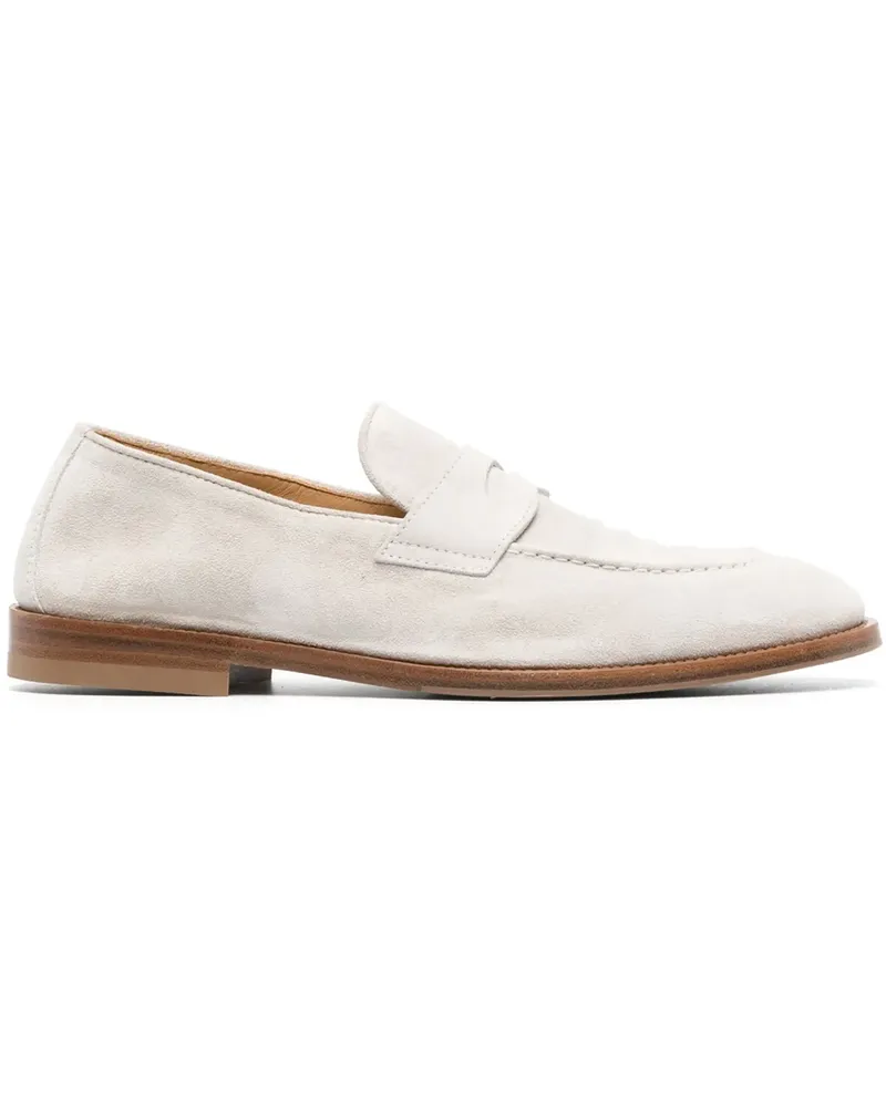 Brunello Cucinelli Penny-Loafer aus Wildleder - Nude Nude