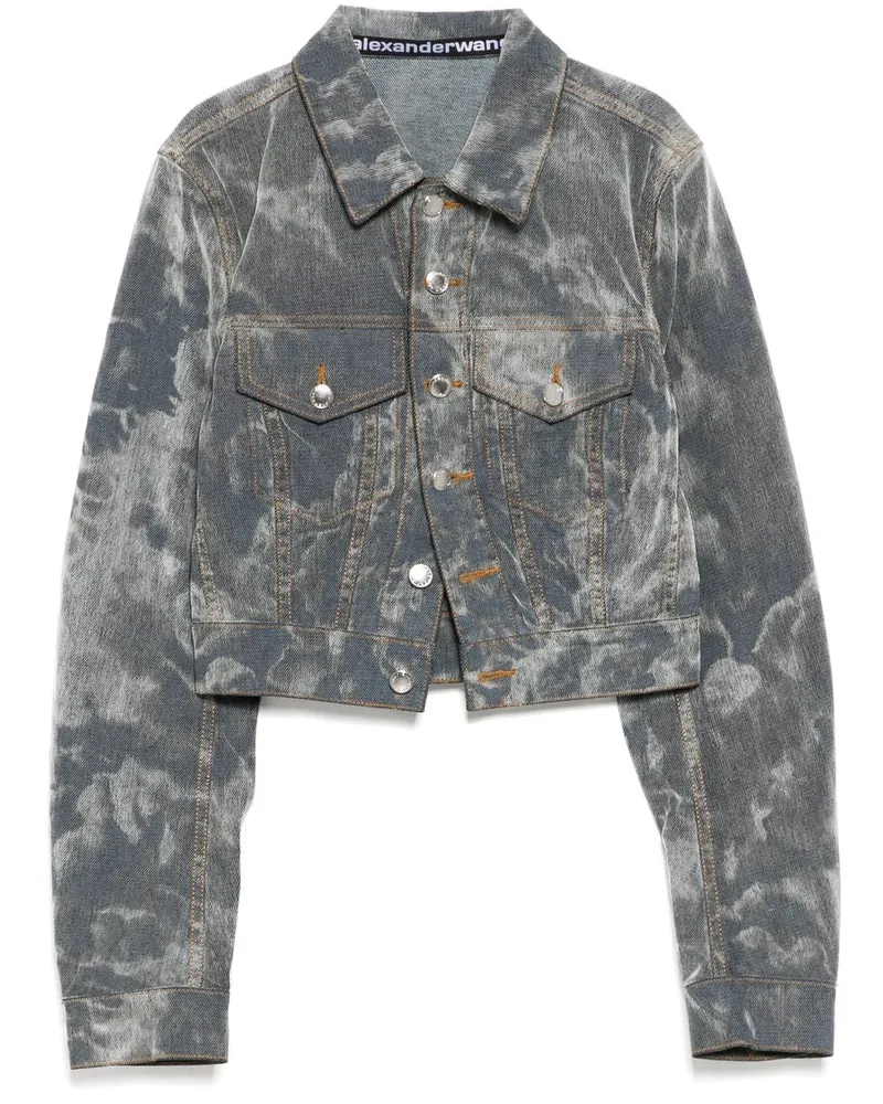 Alexander Wang Ausgeblichene Jacke - Grau Grau