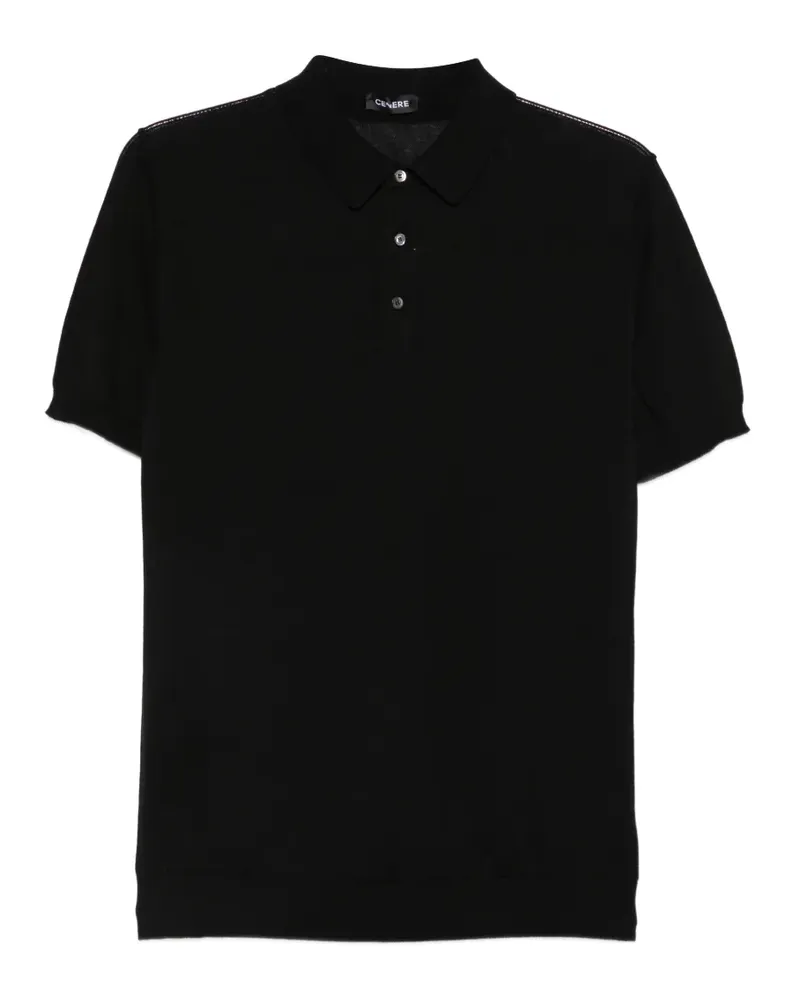 CENERE GB short-sleeve polo shirt - Schwarz Schwarz